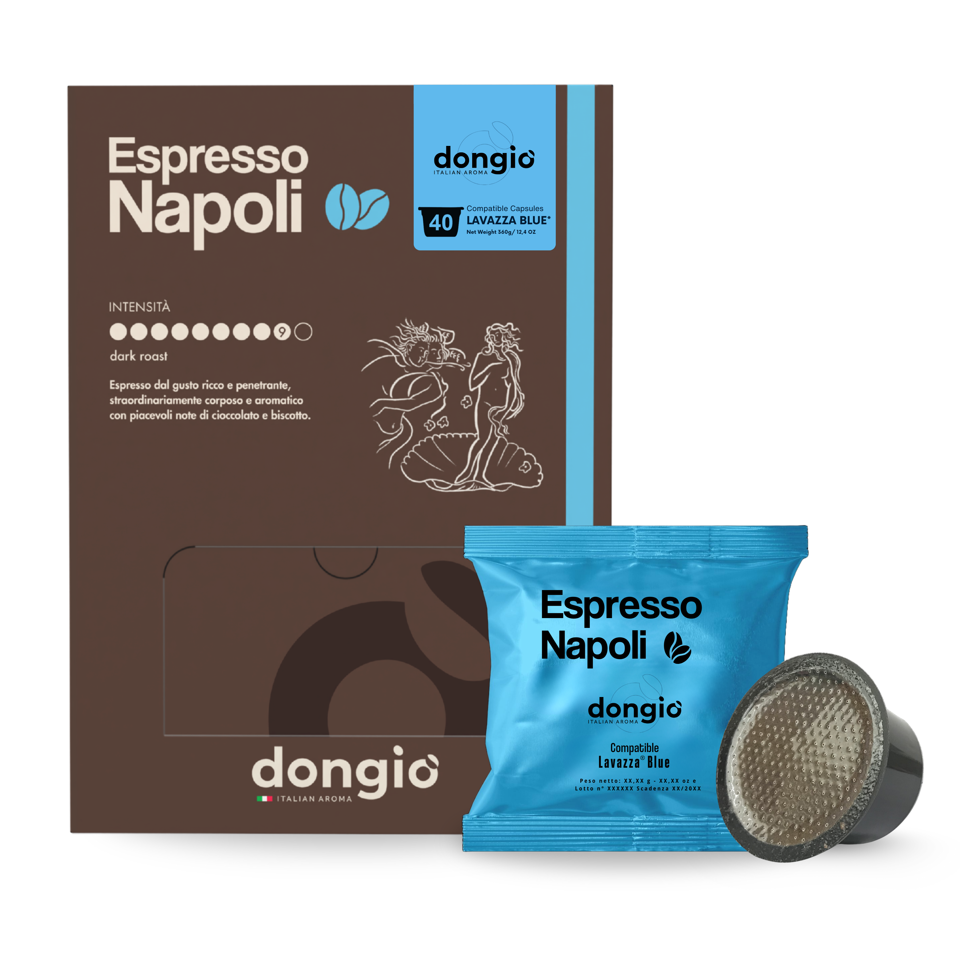 Espresso Napoli -- 40 Lavazza® Blu compatible capsules