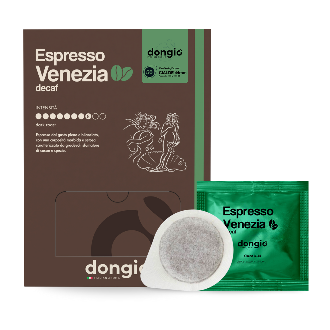 Espresso Venezia (decaf) -- 50 ESE Pods 44mm