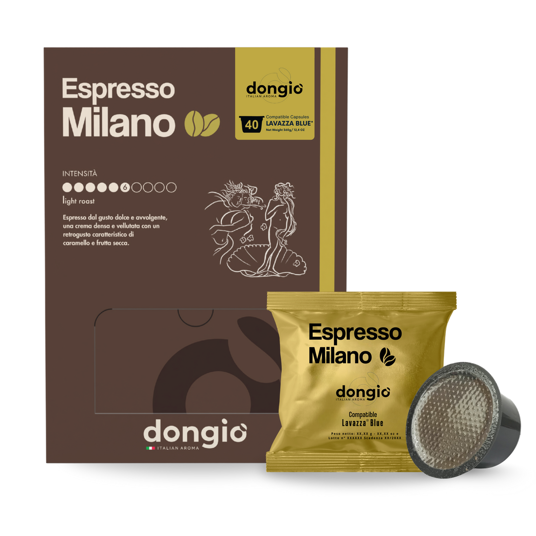 Espresso Milano -- 40 Lavazza® Blu compatible capsules
