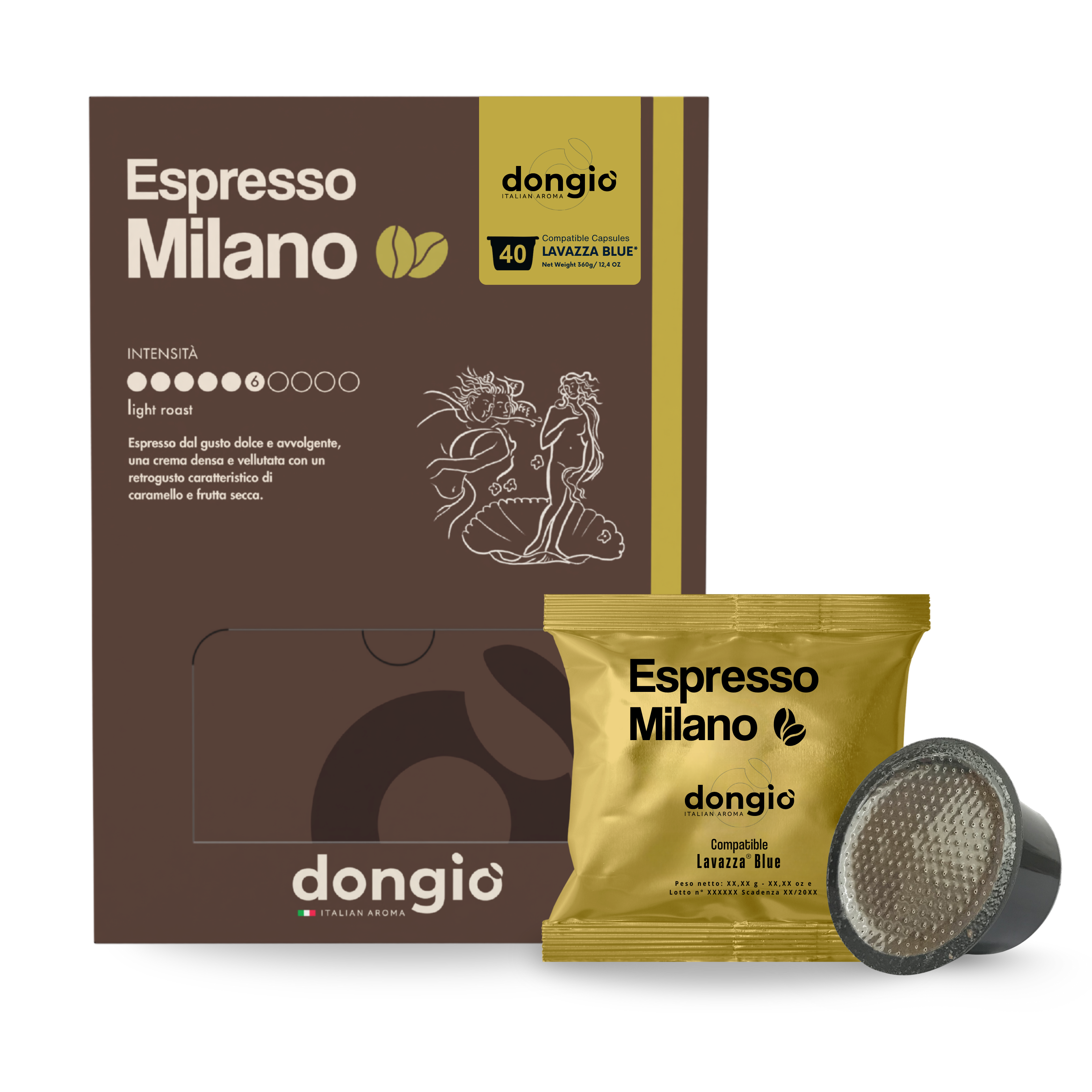 Espresso Milano -- 40 Lavazza® Blu compatible capsules