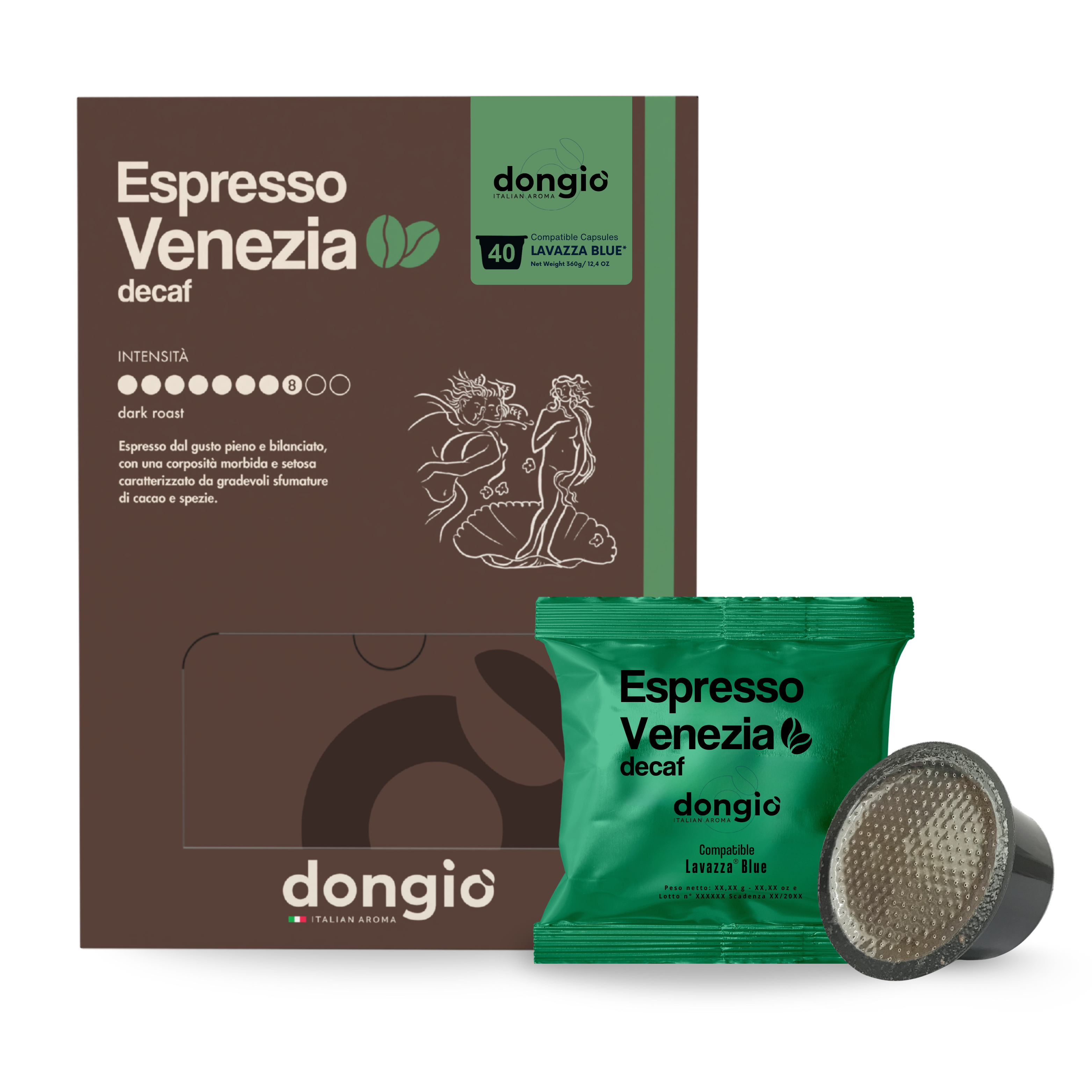 Espresso Venezia (decaf) -- 40 Lavazza® Blu compatible capsules