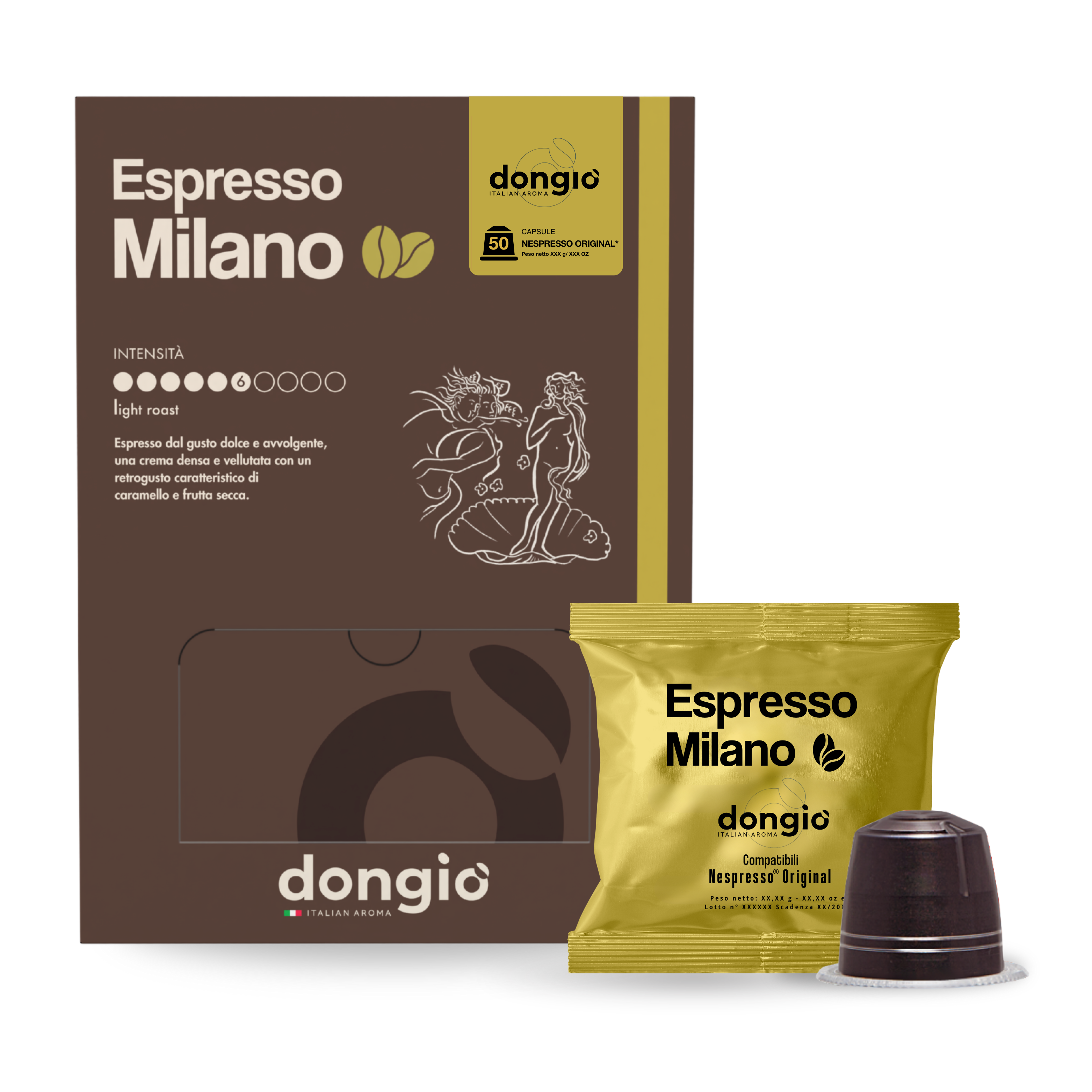 Espresso Milano -- 50 Nespresso® Original compatible capsules