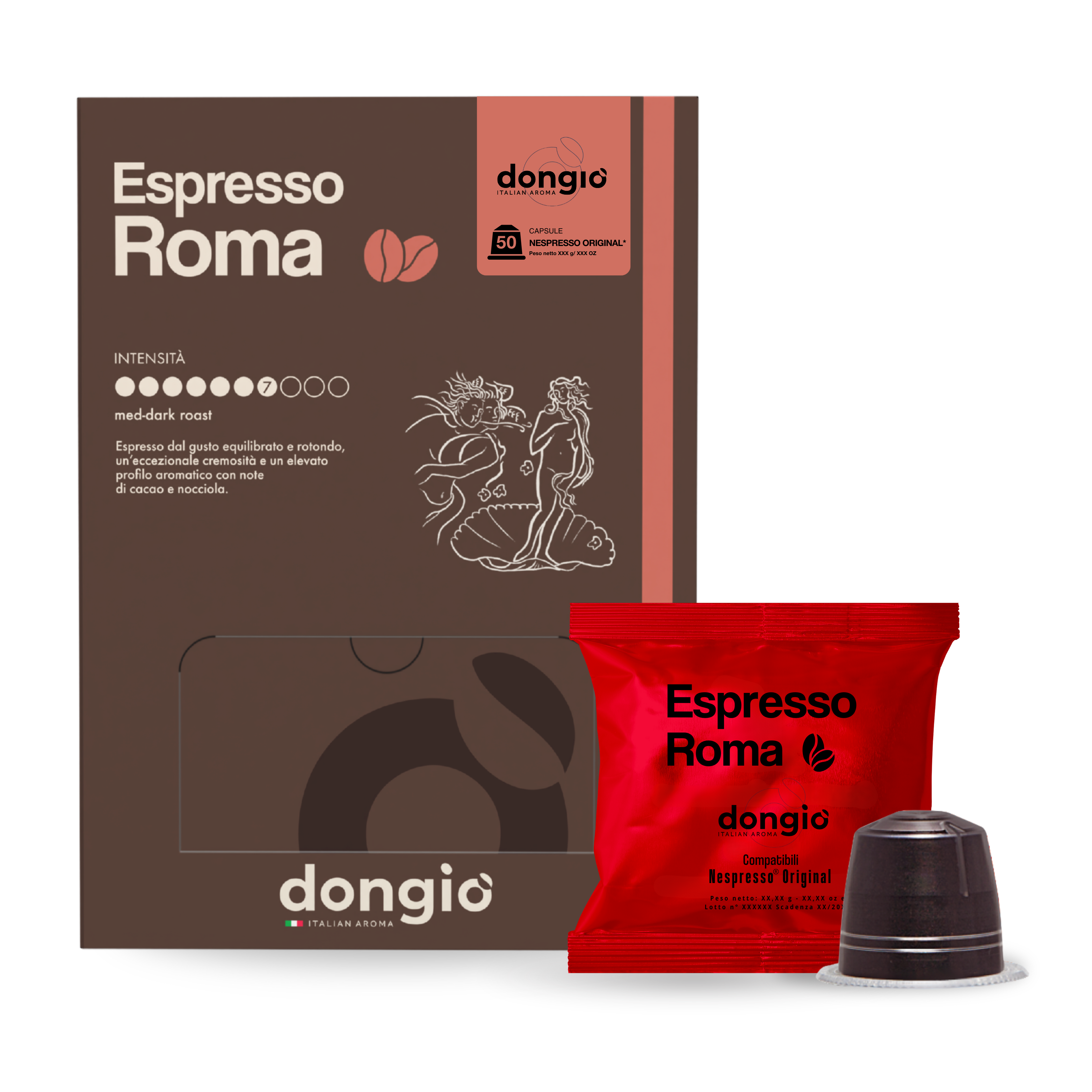 Espresso Roma -- 50 Nespresso® Original compatible capsules