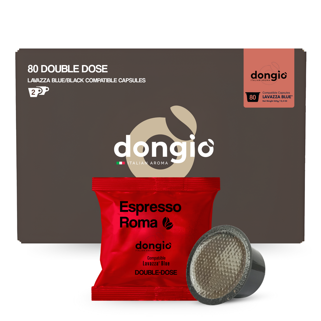 Espresso Roma (Double) -- 80 Lavazza® Blue compatible capsules